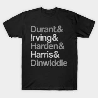 Brooklyn Nets Dream Trio Durant, Irving & Harden T-Shirt